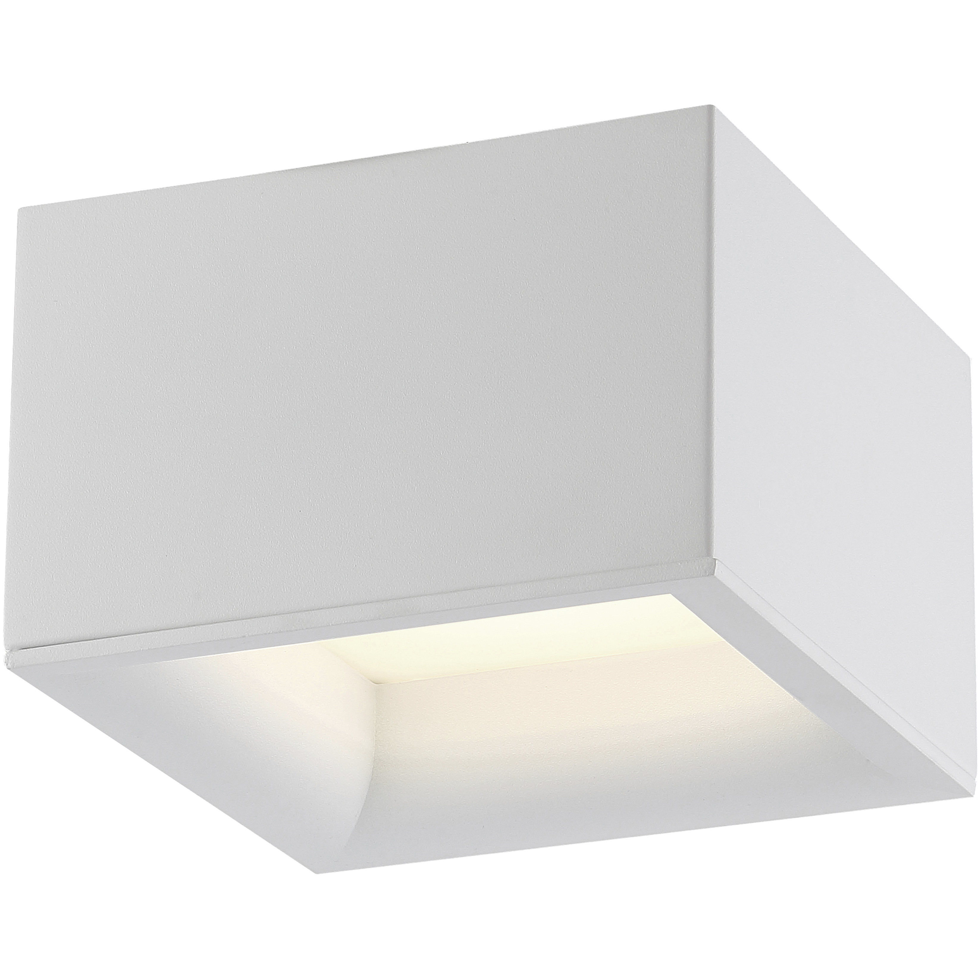 Bloc LED 7 inch White Flush Mount Ceiling Light