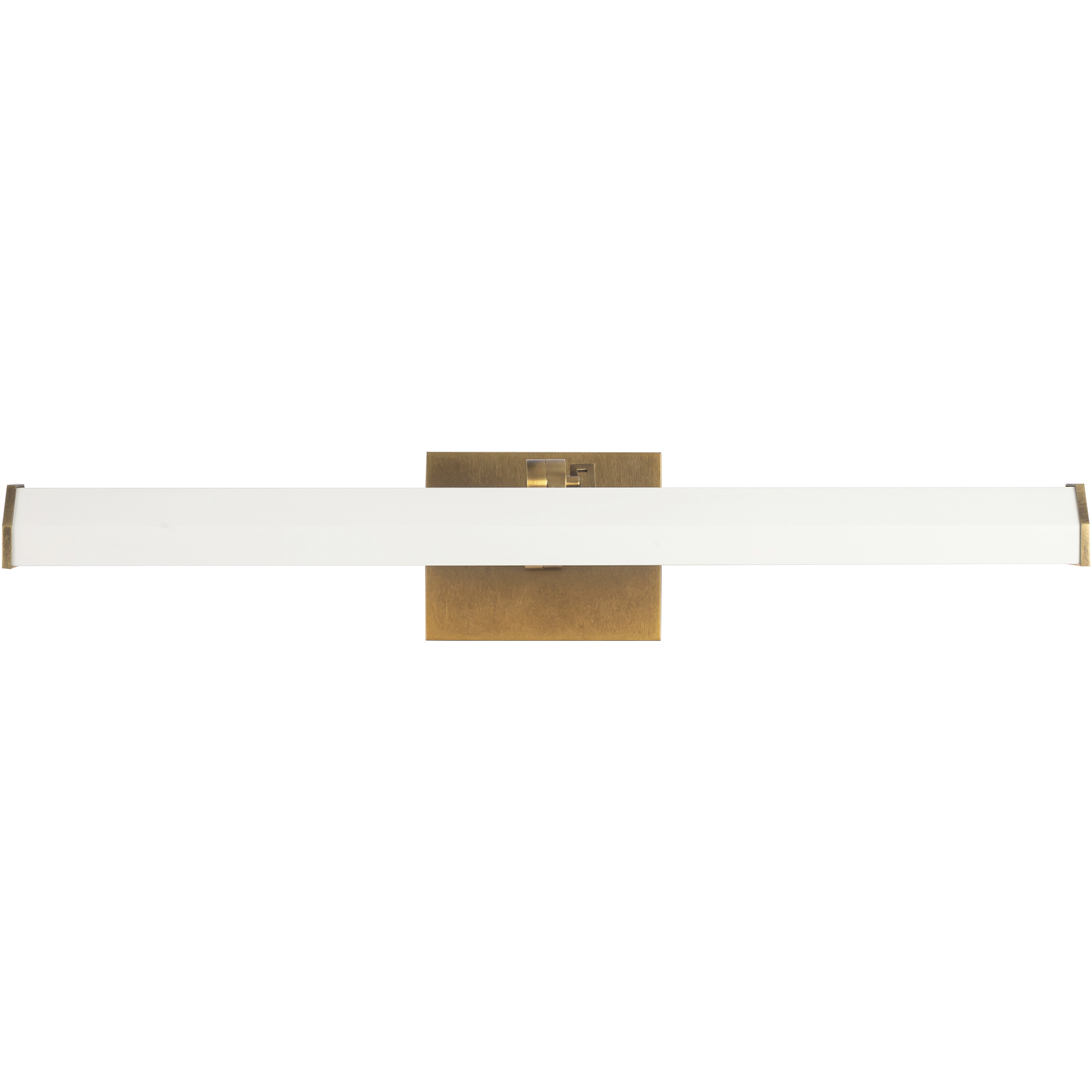 Gemma 25 watt 21 inch Vintage Brass Picture Light Wall Light in Matte White
