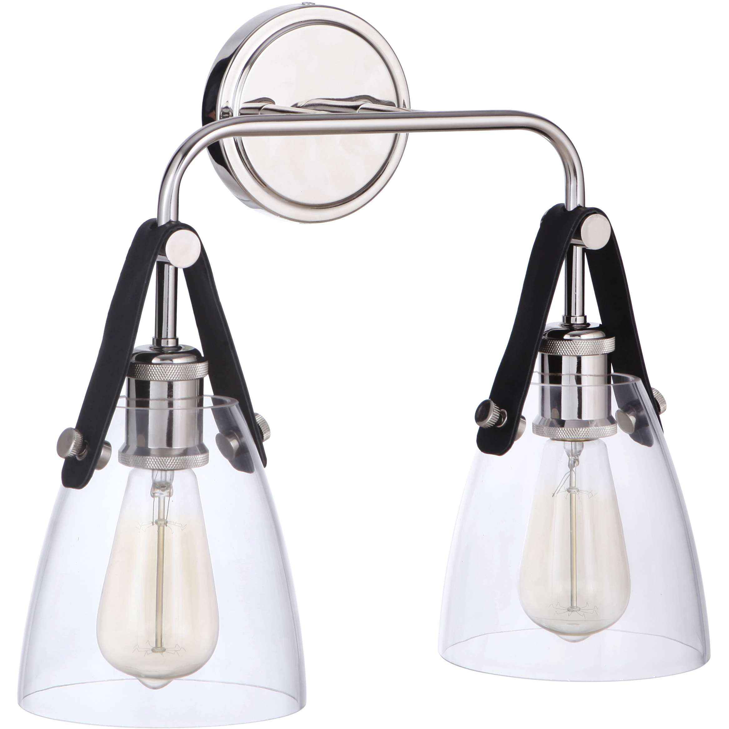 Gallery Hagen 2 Light 16 inch Polished Nickel Wall Sconce Wall Light