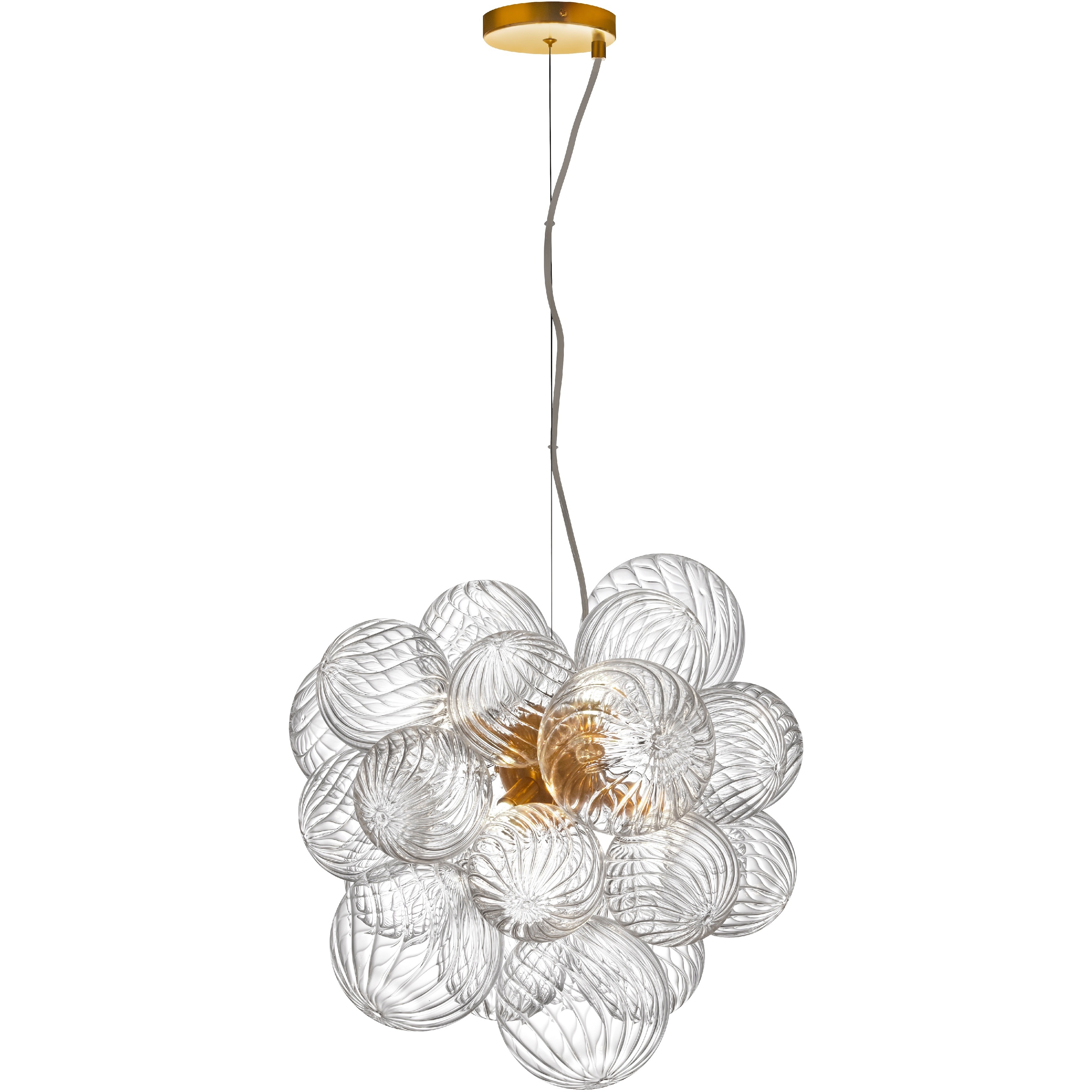 Charlize 6 Light 20 inch Aged Brass Single Drop Pendant Ceiling Light