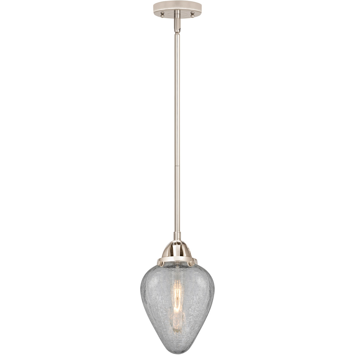 Nouveau 2 Geneseo LED 7 inch Polished Nickel Mini Pendant Ceiling Light