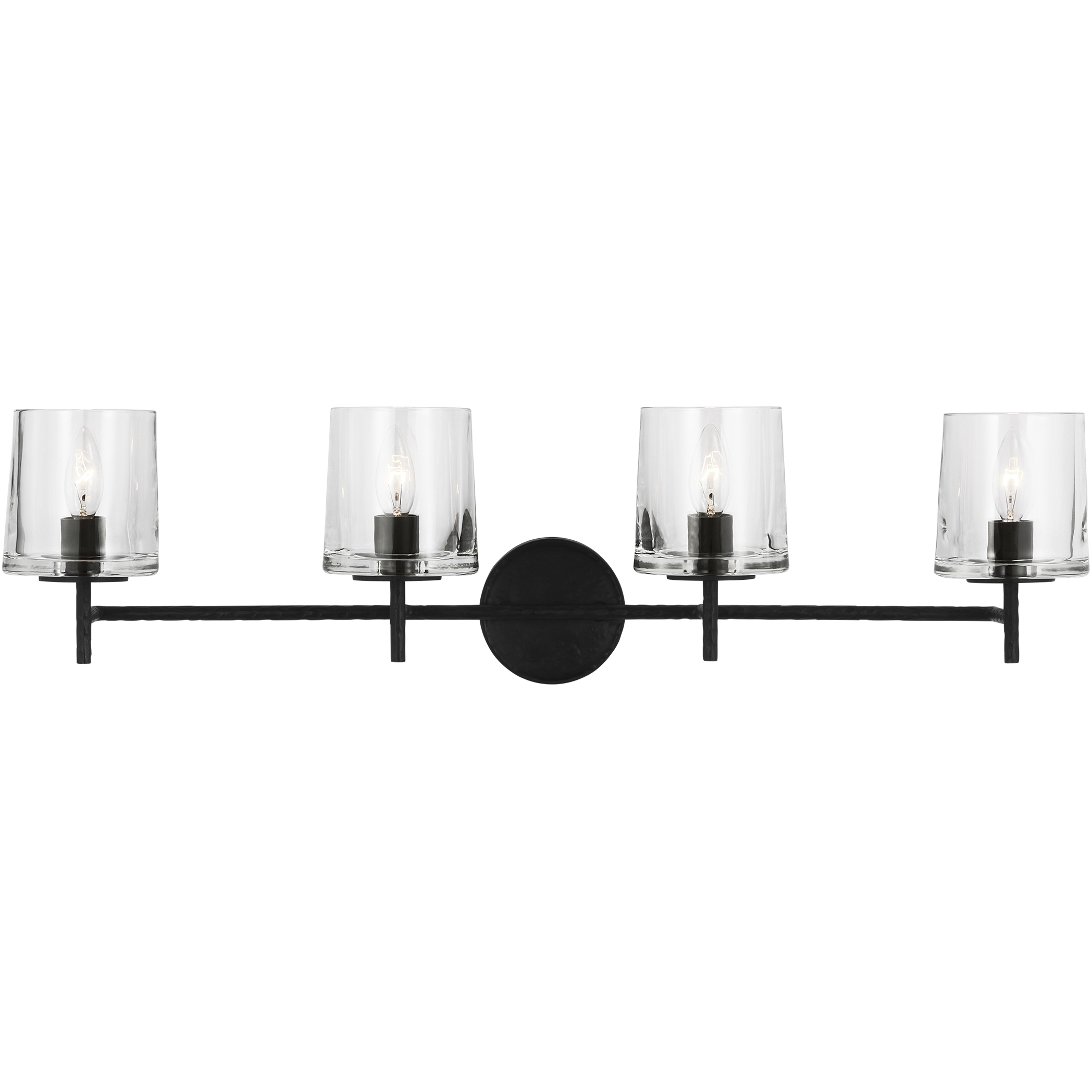 ED Ellen DeGeneres Marietta 4 Light 33.63 inch Aged Iron Vanity Light Wall Light