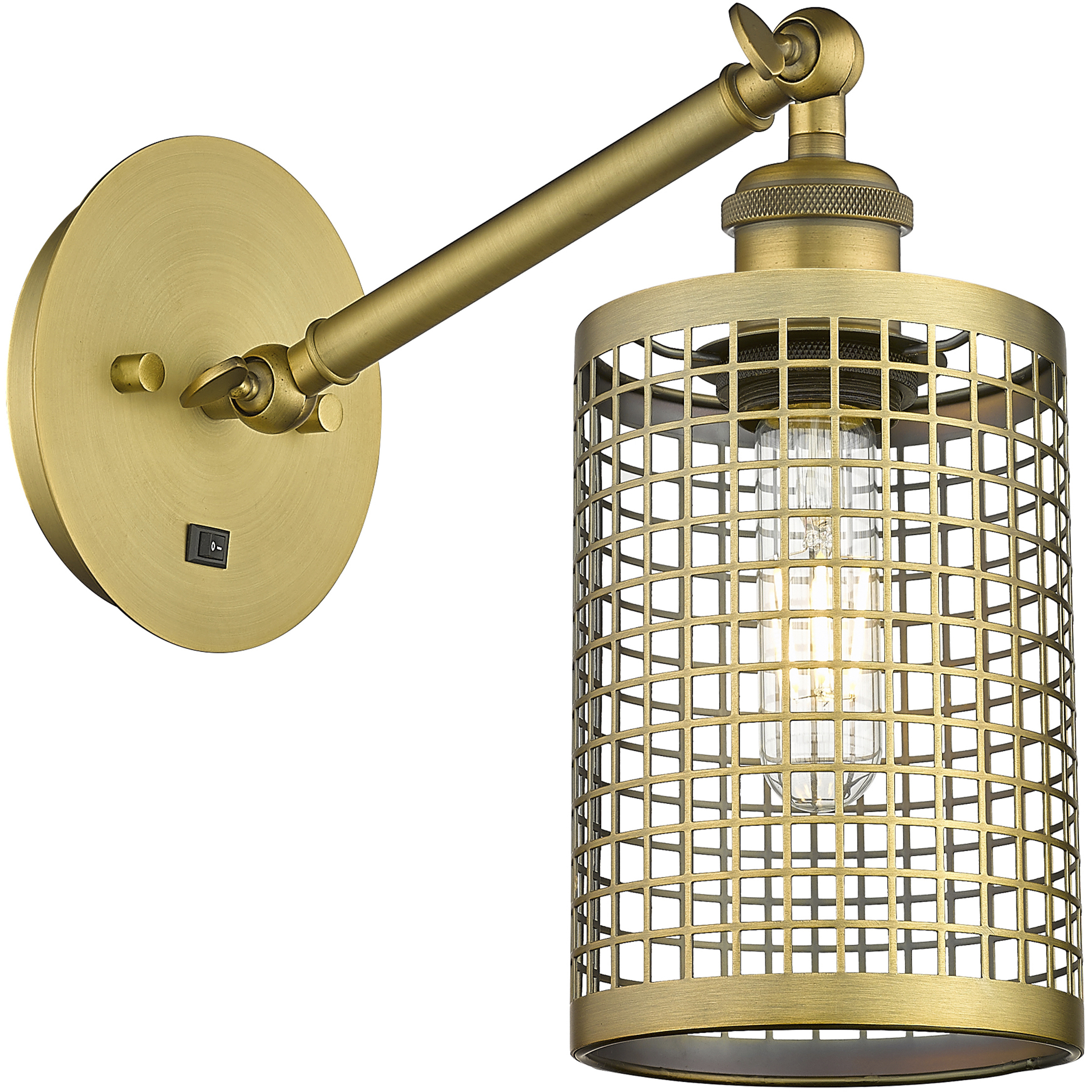 Nestbrook 1 Light 5 inch Brushed Brass Sconce Wall Light