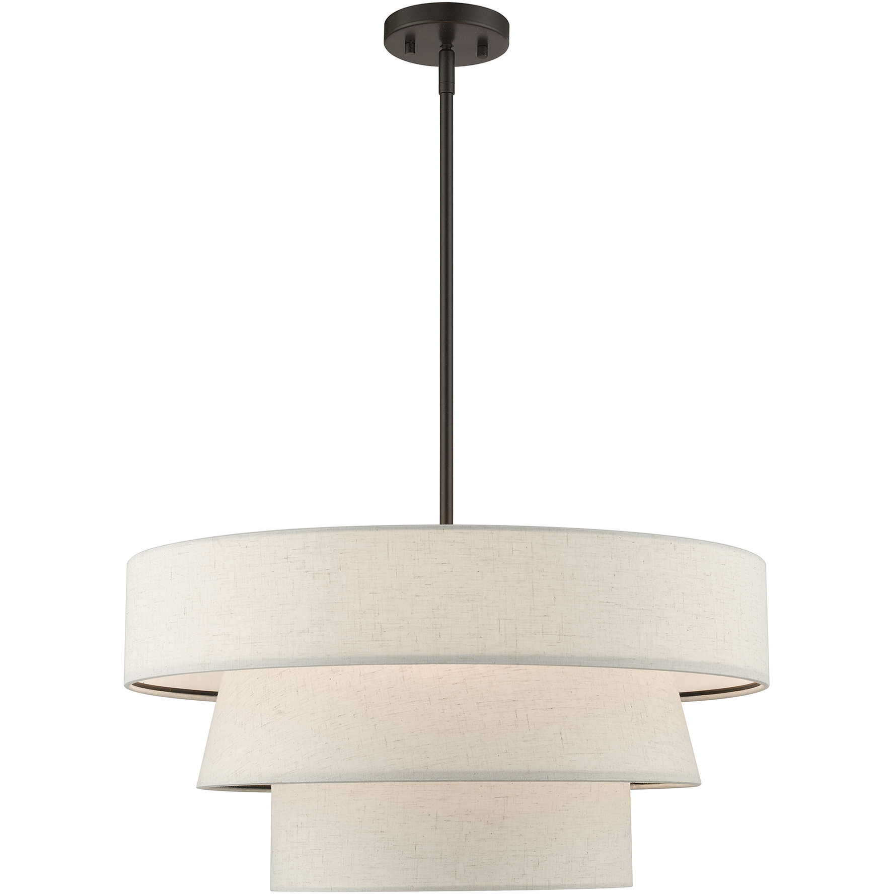 Chandler 4 Light 23 inch English Bronze Pendant Chandelier Ceiling Light