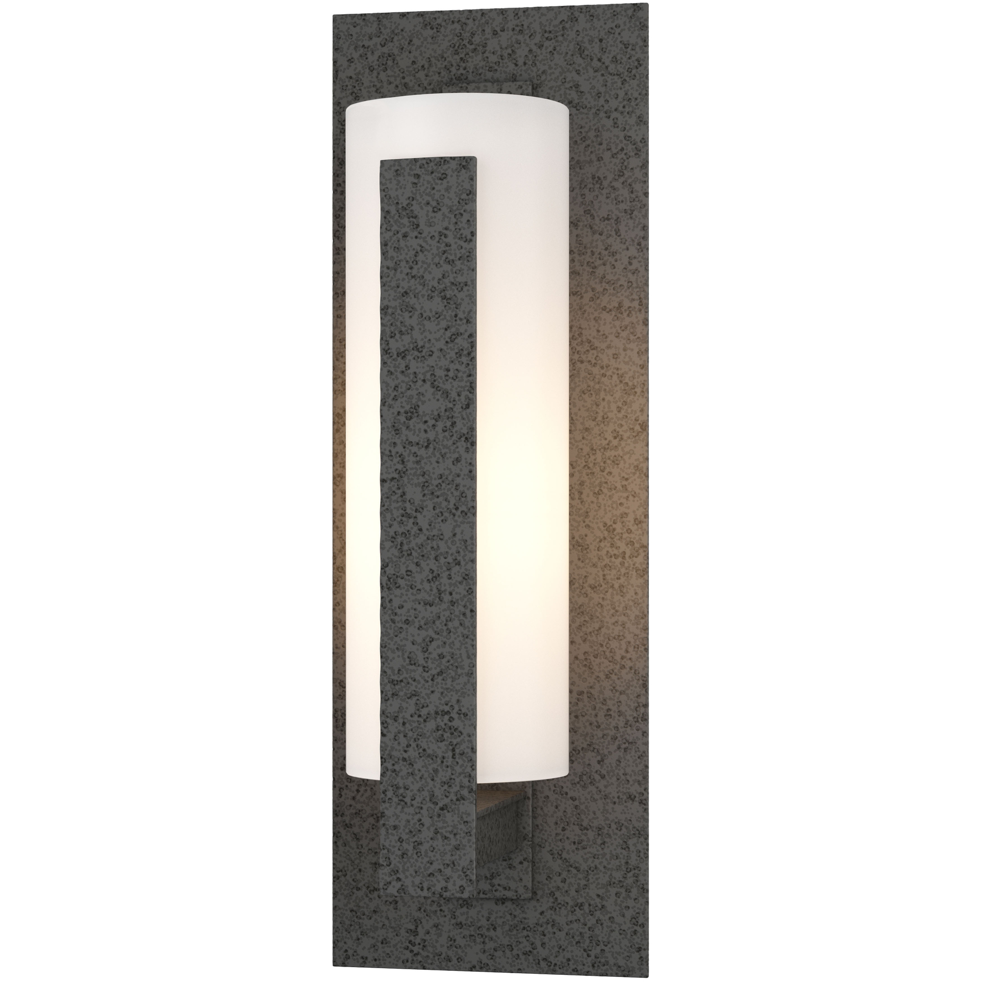 Forged Vertical Bars 1 Light 15 inch Coastal Natural Iron Outdoor Sconce, Small