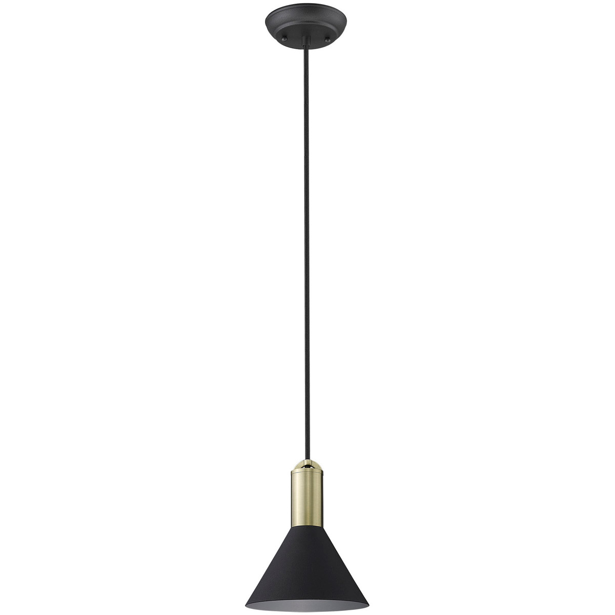 Ingo 1 Light 6.25 inch Matte Black Pendant Ceiling Light