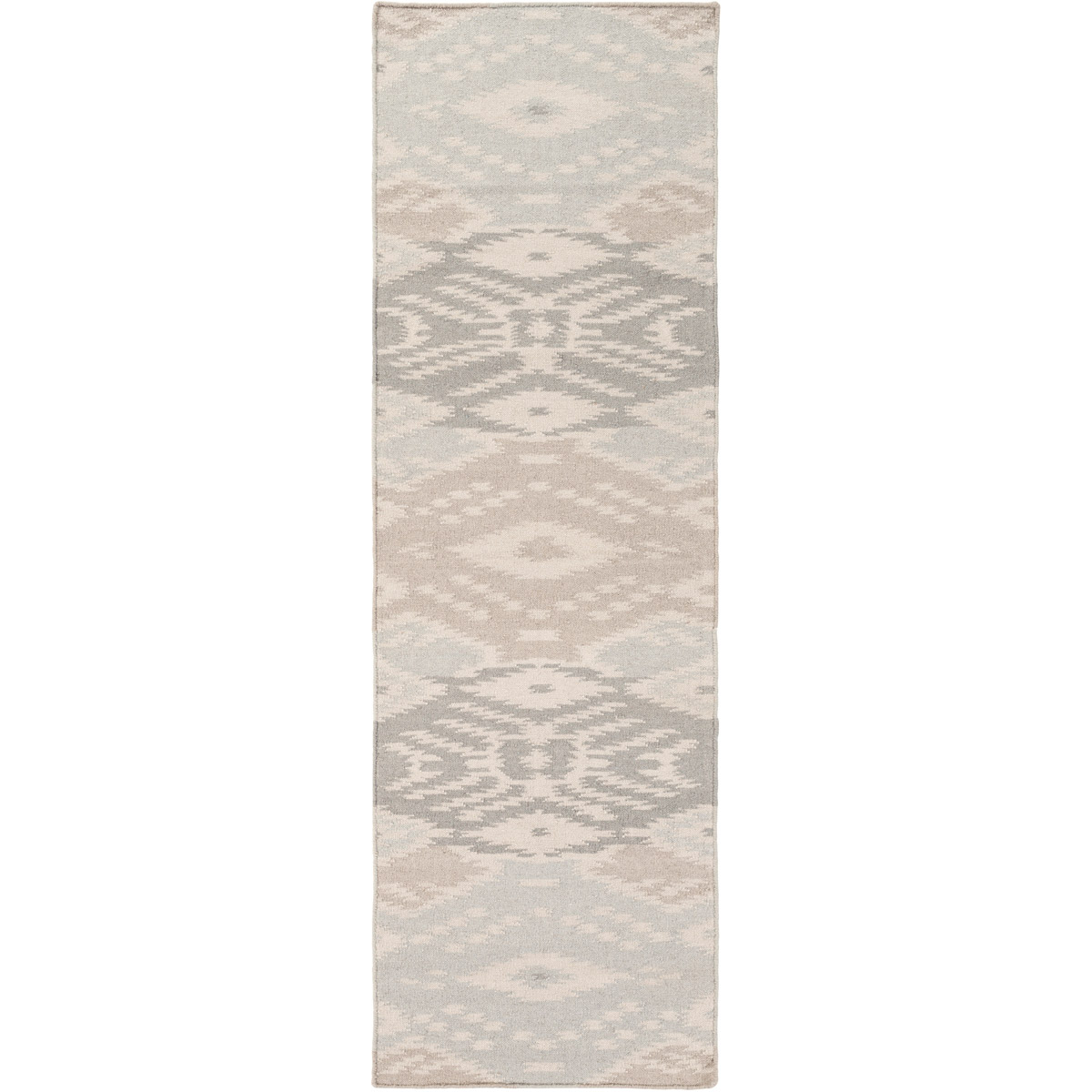 Wanderer 96 X 30 inch Neutral and Gray Runner, Wool
