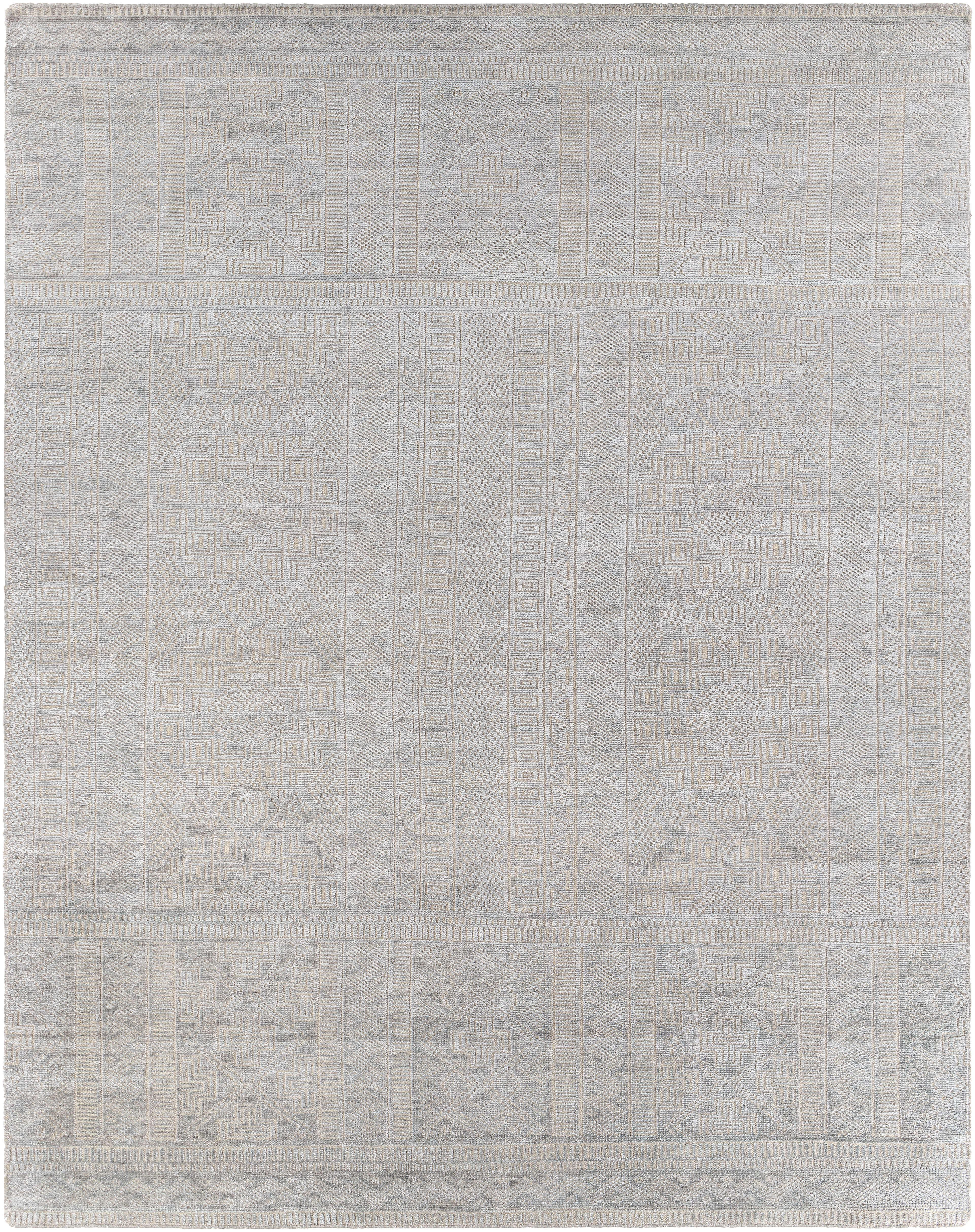 Sylvia 120 X 96 inch Gray Rug, Rectangle
