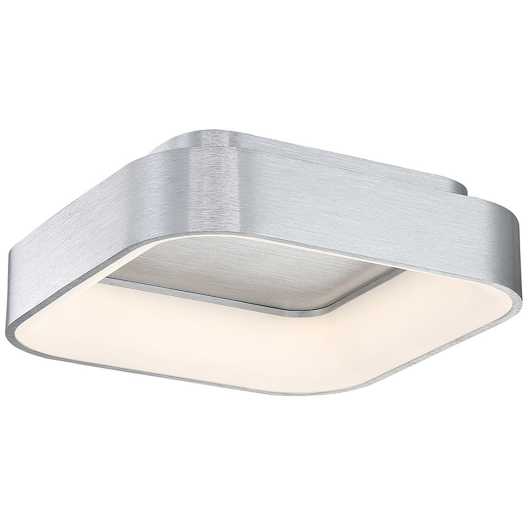 Tetris LED 17.81 inch Brushed Aluminum Flush Mount Ceiling Light, dweLED