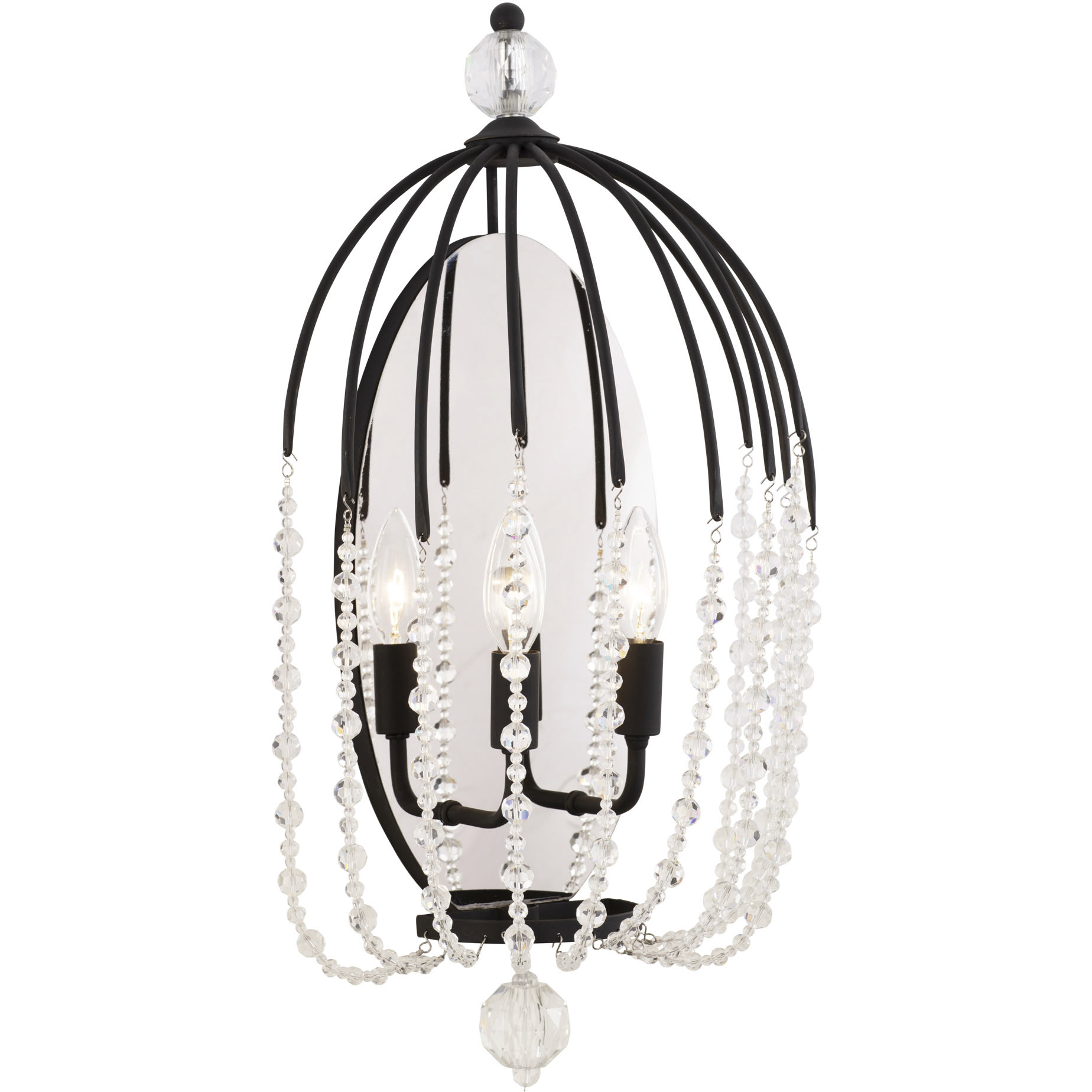 Voliere 2 Light 12 inch Matte Black Wall Sconce Wall Light