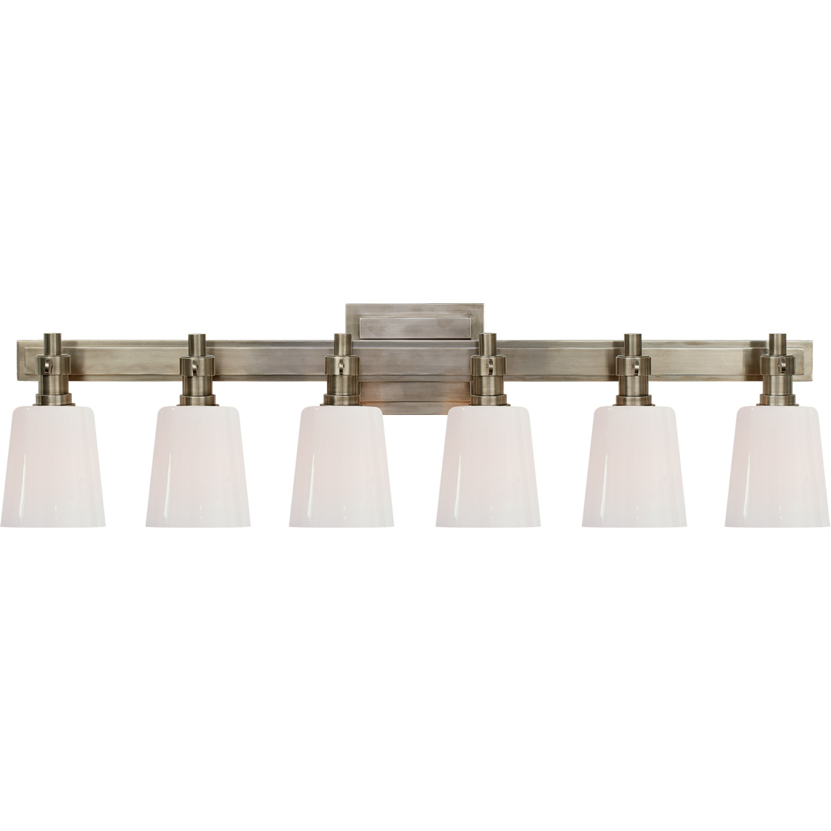 Thomas O'Brien Bryant2 6 Light 29 inch Antique Nickel Linear Bath Sconce Wall Light
