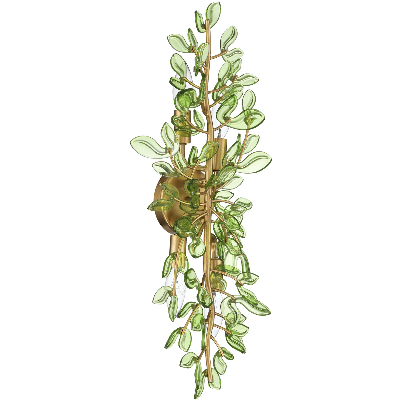 Bridget 4 Light 8.25 inch Soft Gold Sconce Wall Light in Green