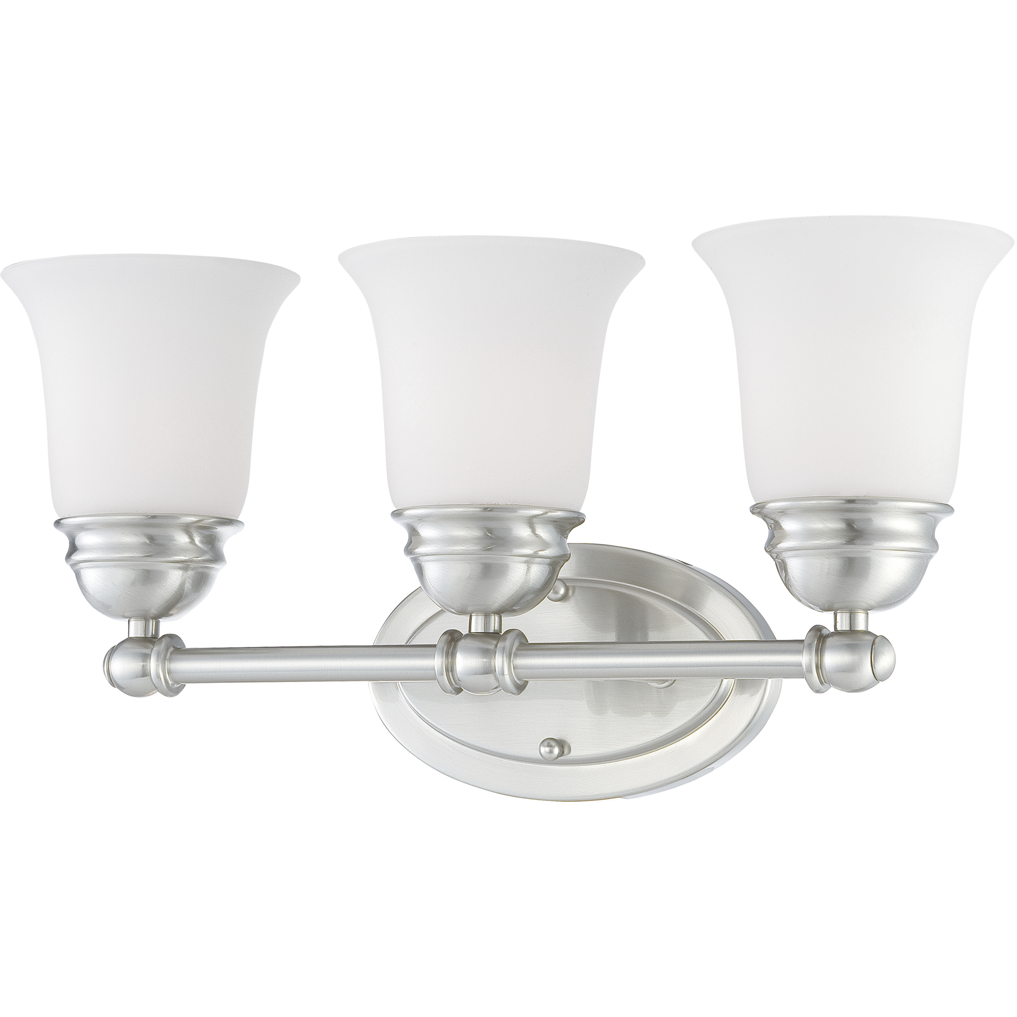 Bella 3 Light 18 inch Brushed Nickel Vanity Light Wall Light