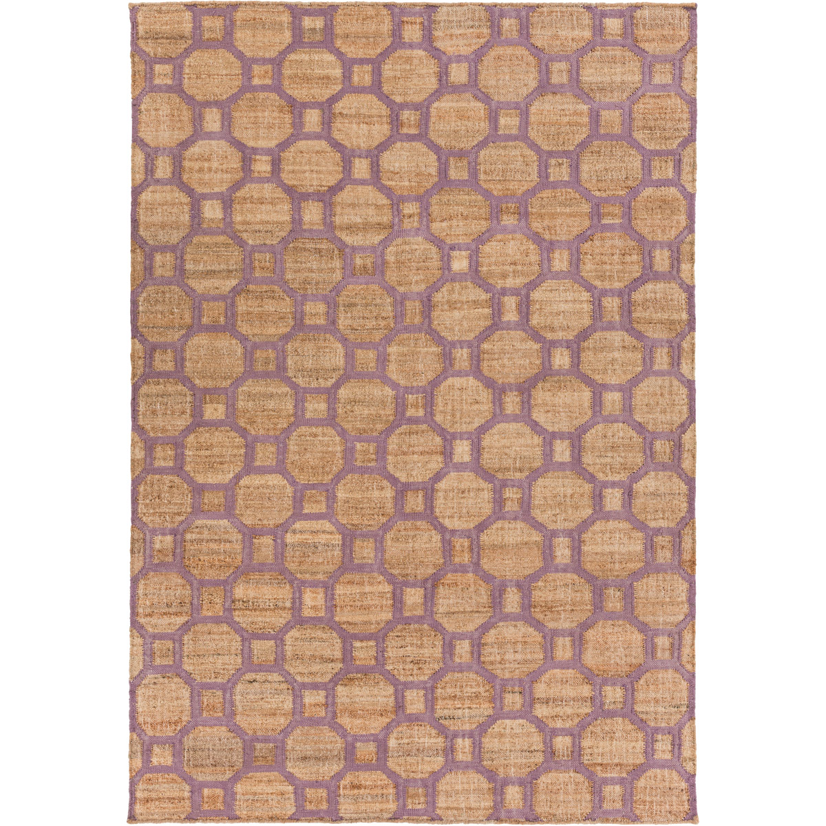 Seaport 90 X 60 inch Camel, Mauve Rug