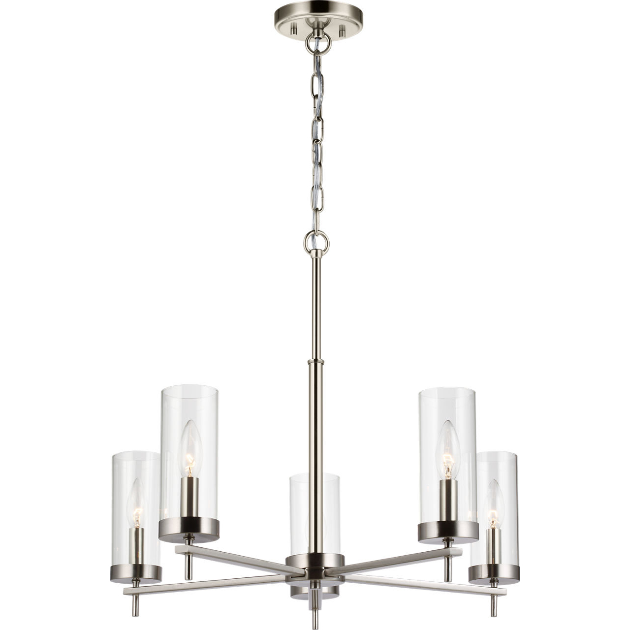 Sean Lavin Zire 5 Light 26 inch Brushed Nickel Chandelier Ceiling Light