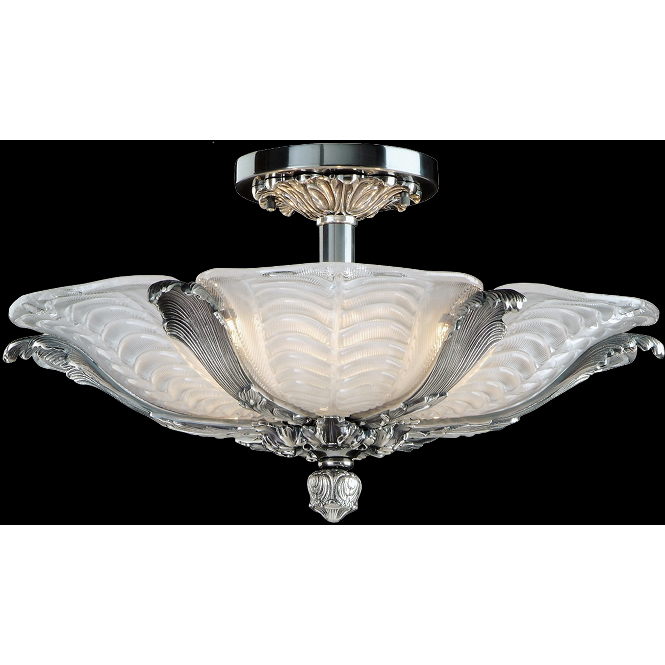 Mariner Luxury LED 25.98 inch Old Silver Flush Mount Ceiling Light