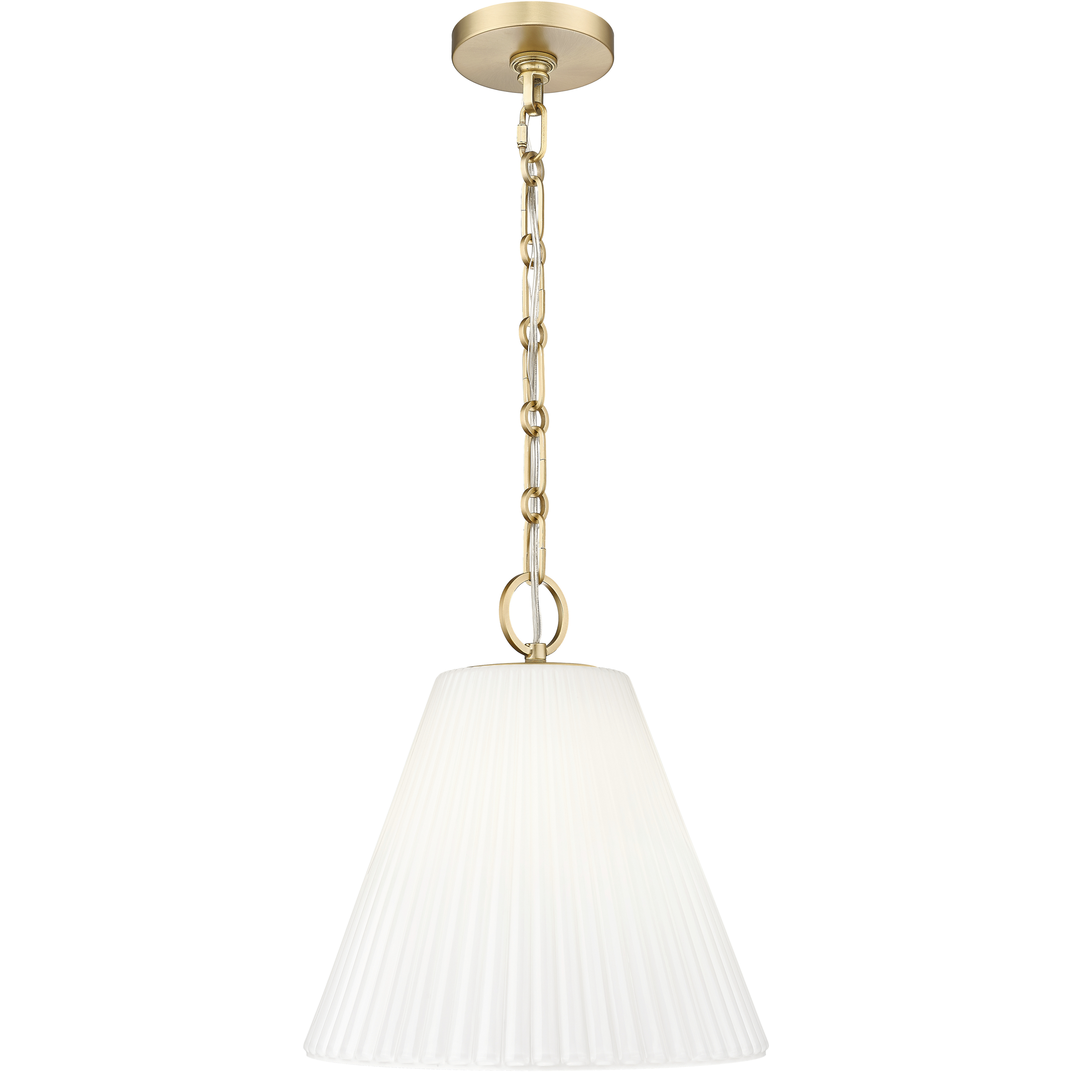 Alaric 1 Light 14 inch Modern Gold Pendant Ceiling Light