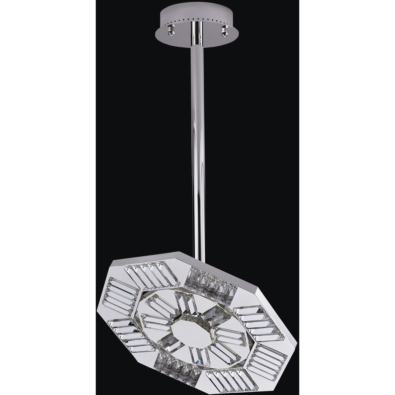 Tempo 20 inch Polished Silver Pendant Ceiling Light