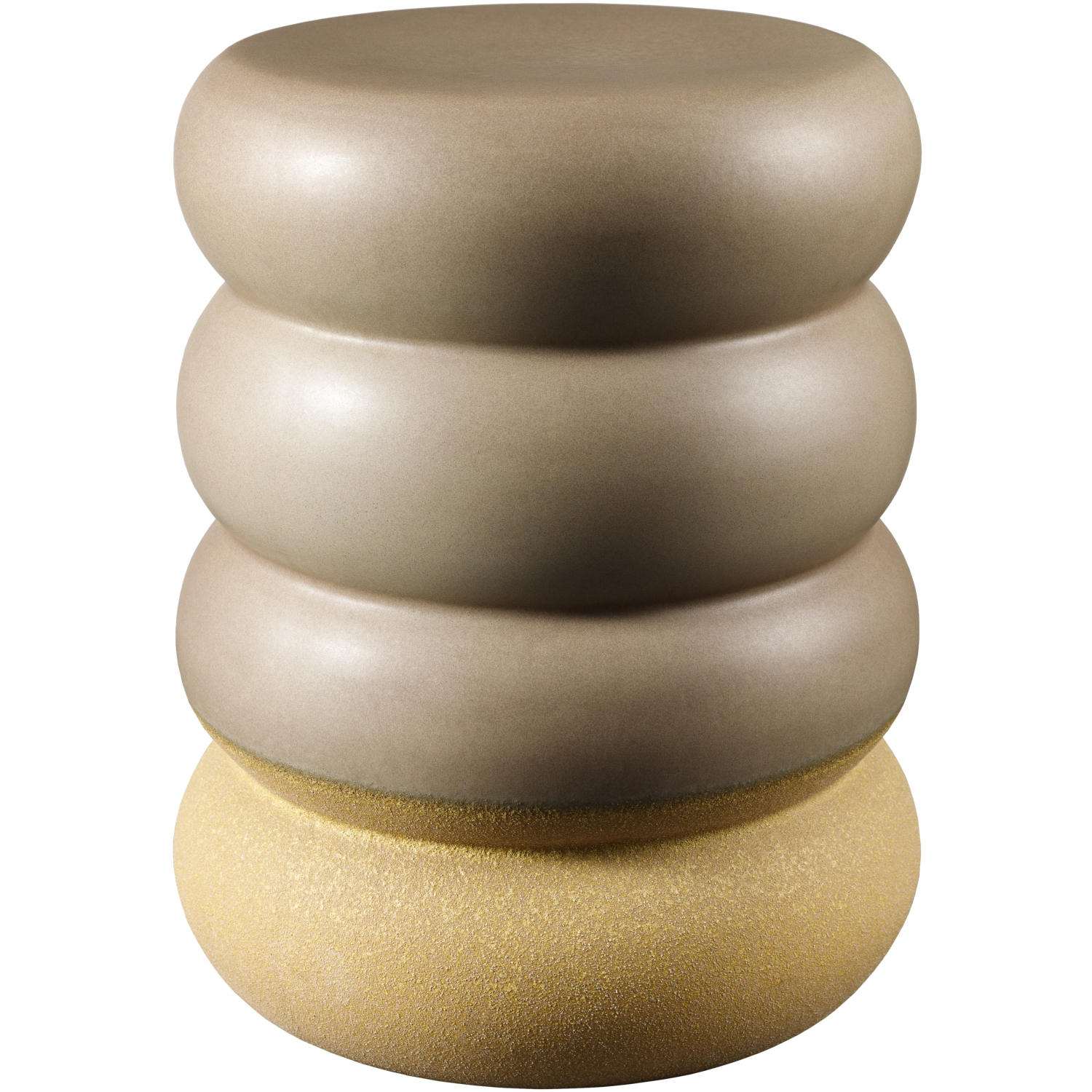 Bizen 17.3 X 13.4 inch Brown / Khaki / Brown / Khaki End Table