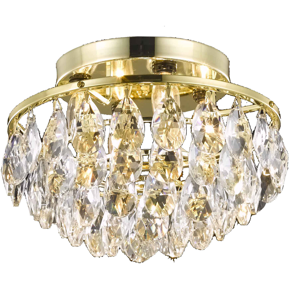 Clara 4 Light 14 inch Gold Flush Mount Ceiling Light