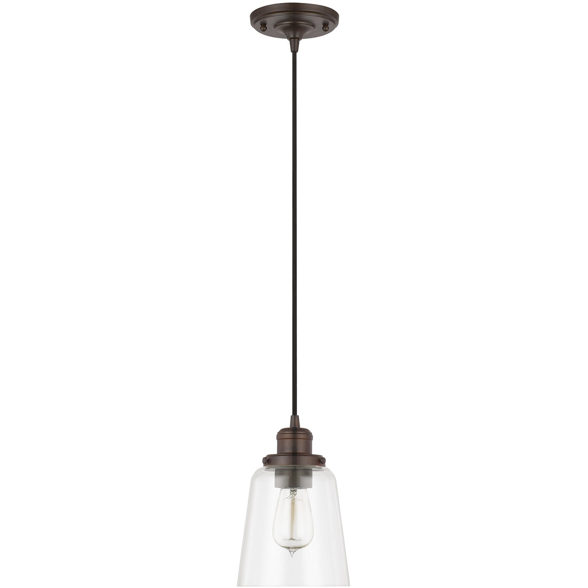 Fallon 1 Light 6 inch Burnished Bronze Pendant Ceiling Light