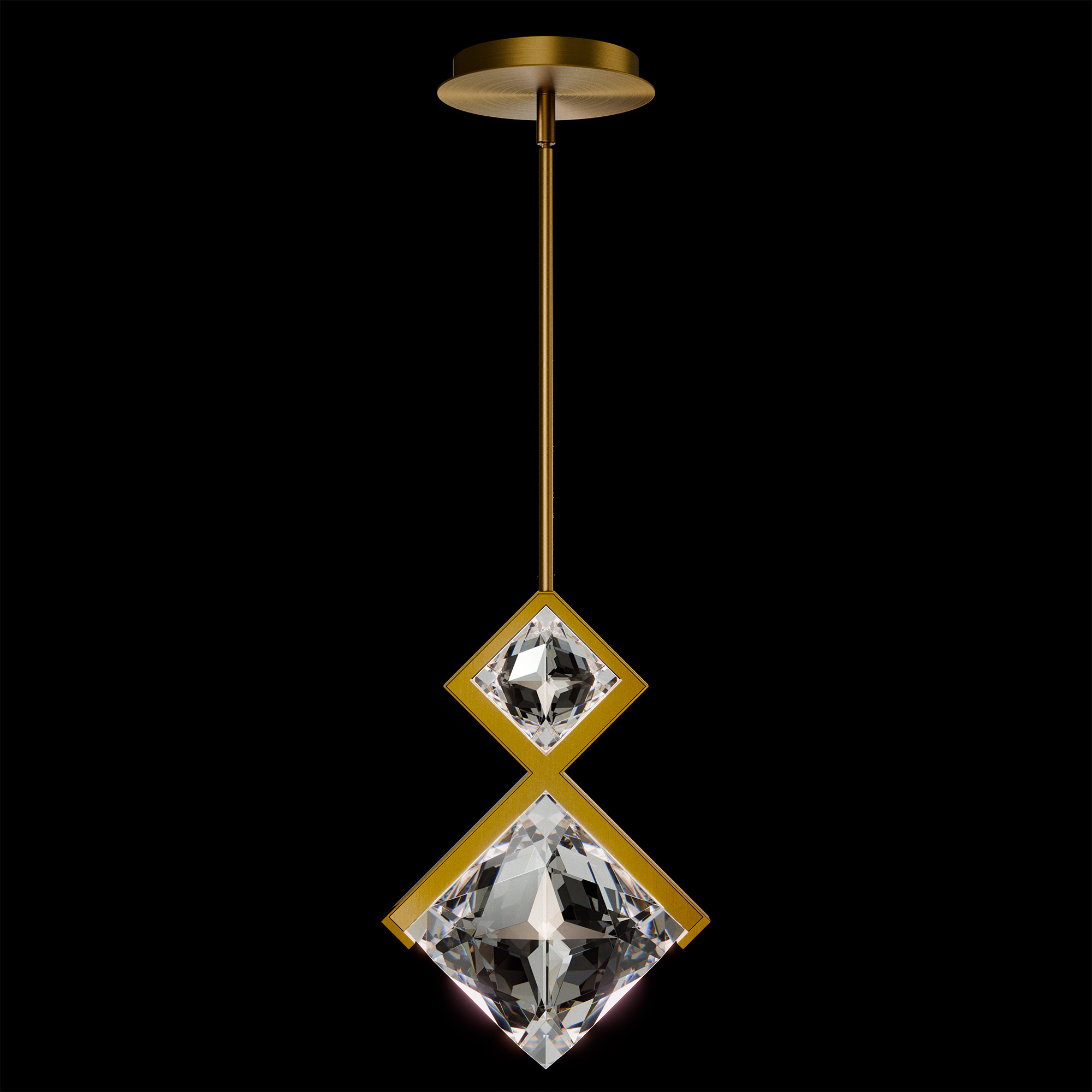 Signature Diadem LED 2.82 inch Aged Brass Mini Pendant Ceiling Light