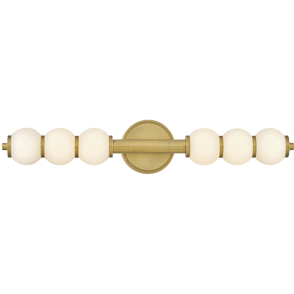 Lisa McDennon Trigo LED 6 inch Lacquered Brass Sconce Wall Light