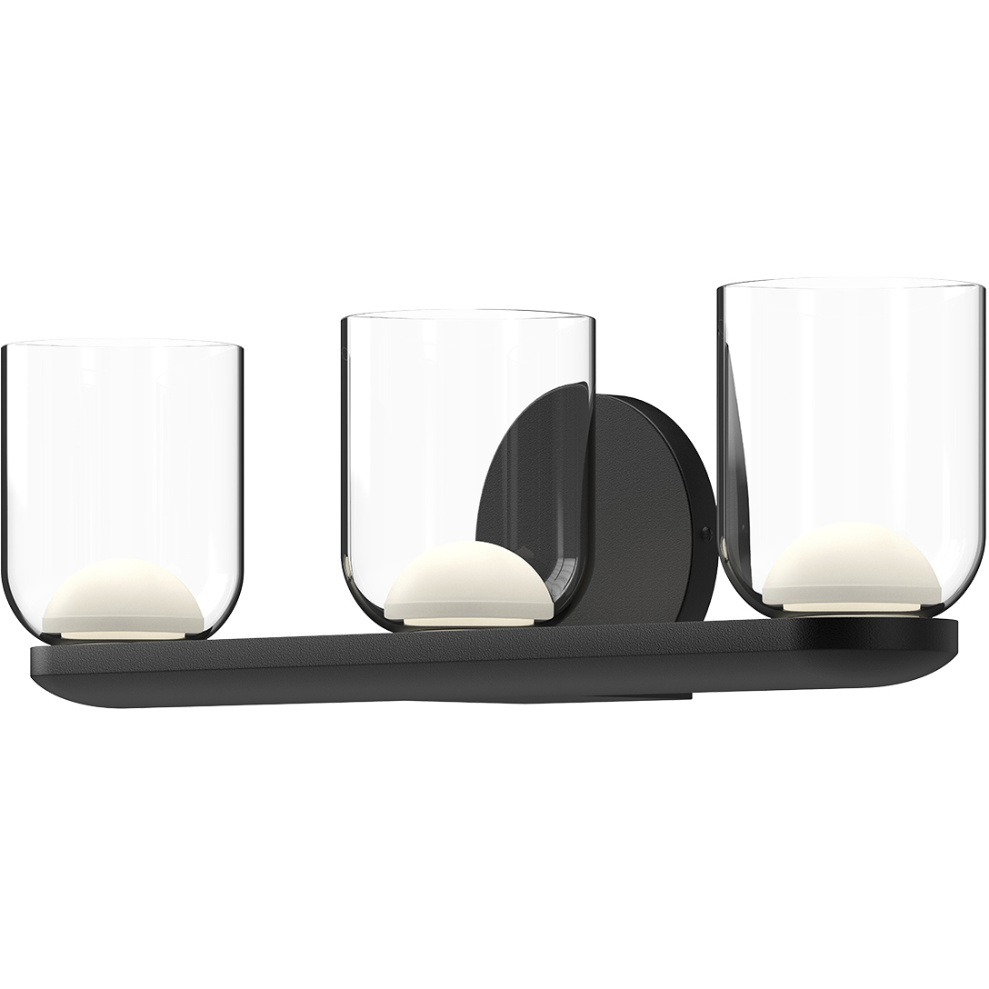 Cedar LED 19.88 inch Black Vanity Light Wall Light