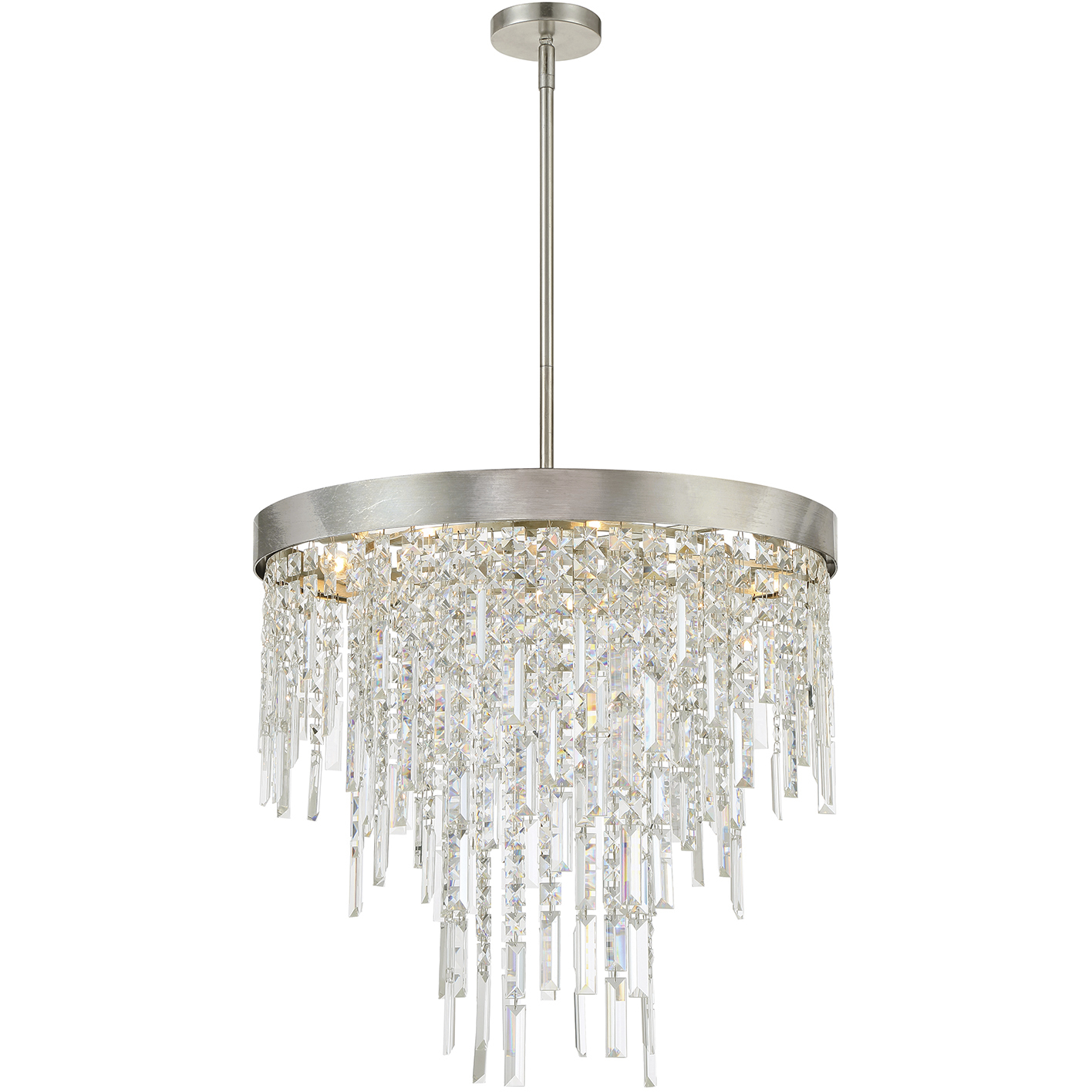 Winfield 6 Light 24 inch Antique Silver Chandelier Ceiling Light