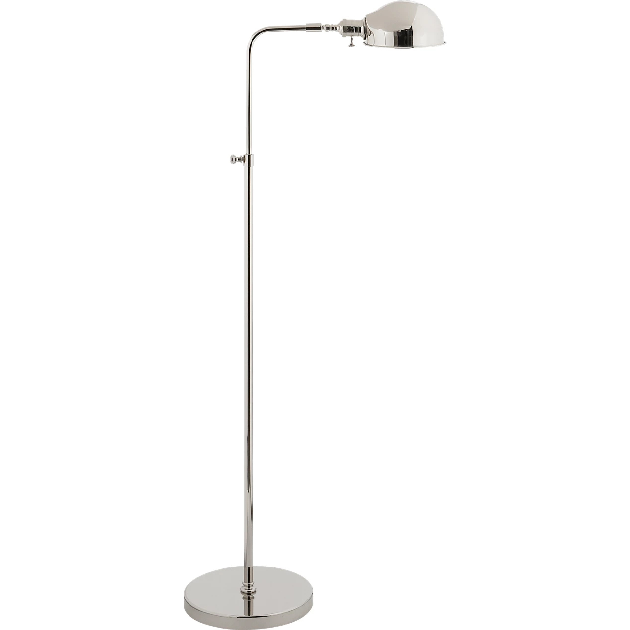 Old Pharmacy 36 inch 60 watt Polished Nickel Floor Lamp Portable Light