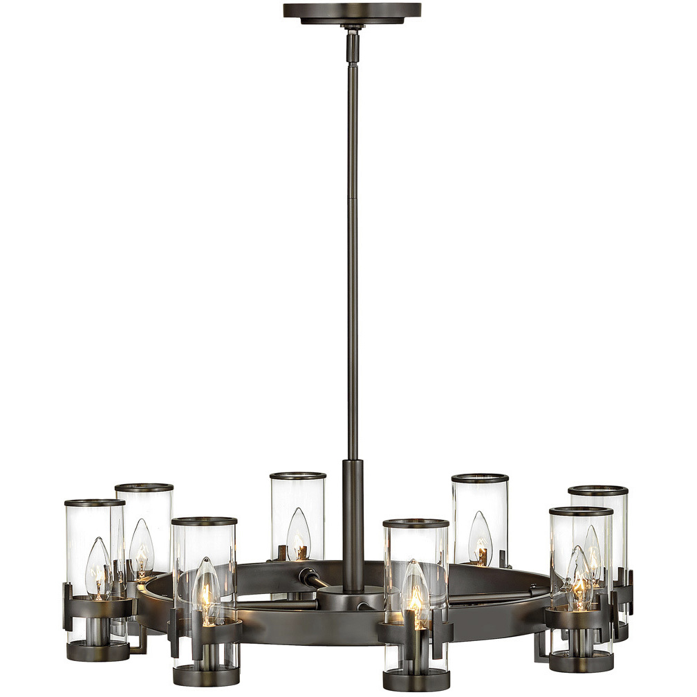Reeve 8 Light 27 inch Black Oxide Indoor Chandelier Ceiling Light
