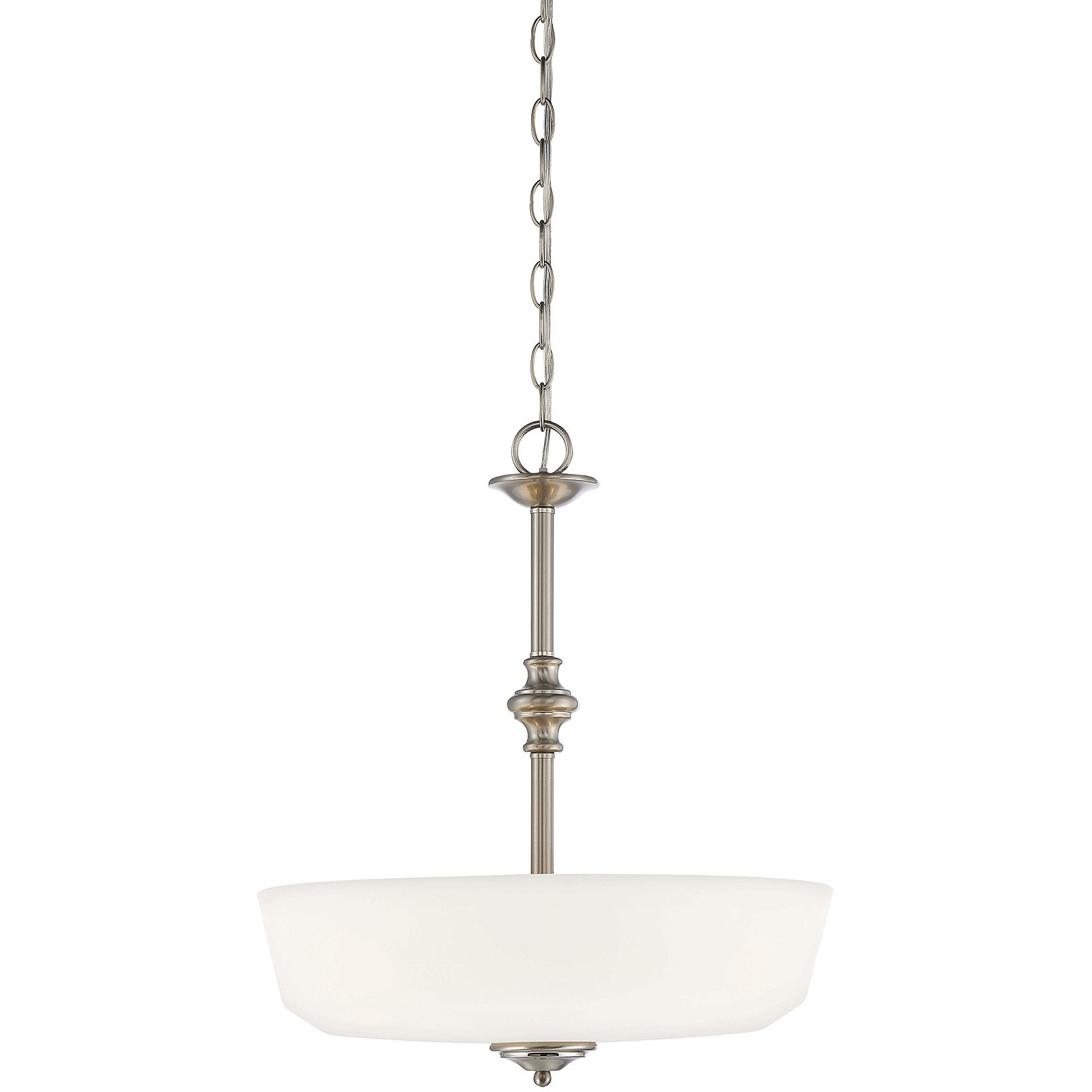 Melrose 3 Light 18 inch Satin Nickel Pendant Ceiling Light, Essentials