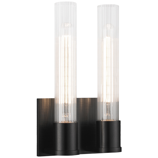 Lyndon 2 Light 7.13 inch Oxidized Black Wall Sconce Wall Light