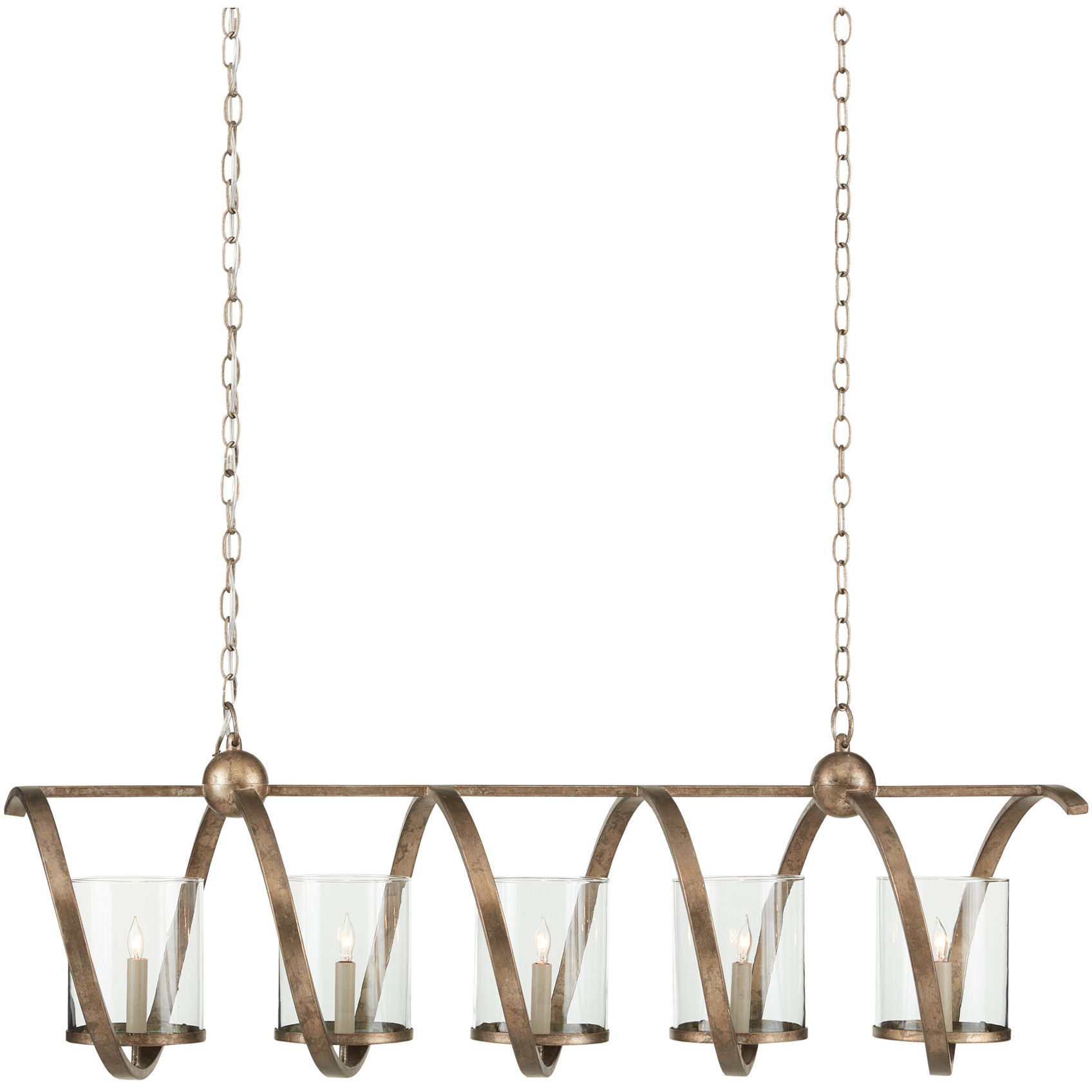 Maximus 5 Light 47 inch Pyrite Bronze Chandelier Ceiling Light