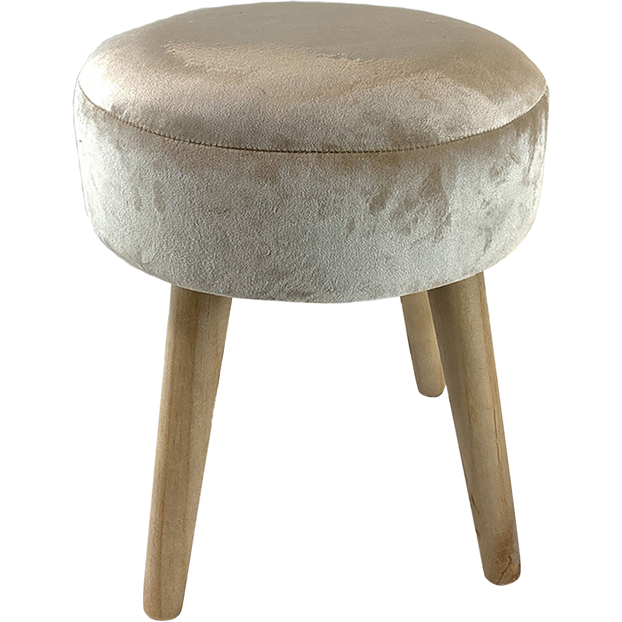 Linden 16.5 inch Champagne and Natural Ottoman