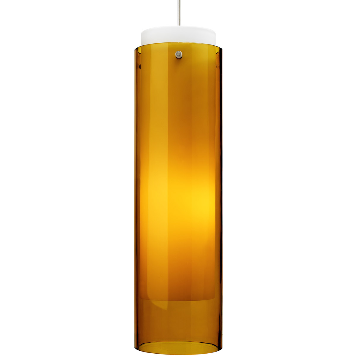 Echo Grande LED 5 inch Antique Bronze Pendant Ceiling Light in LED 90 CRI 2700K, Amber Glass, Grande