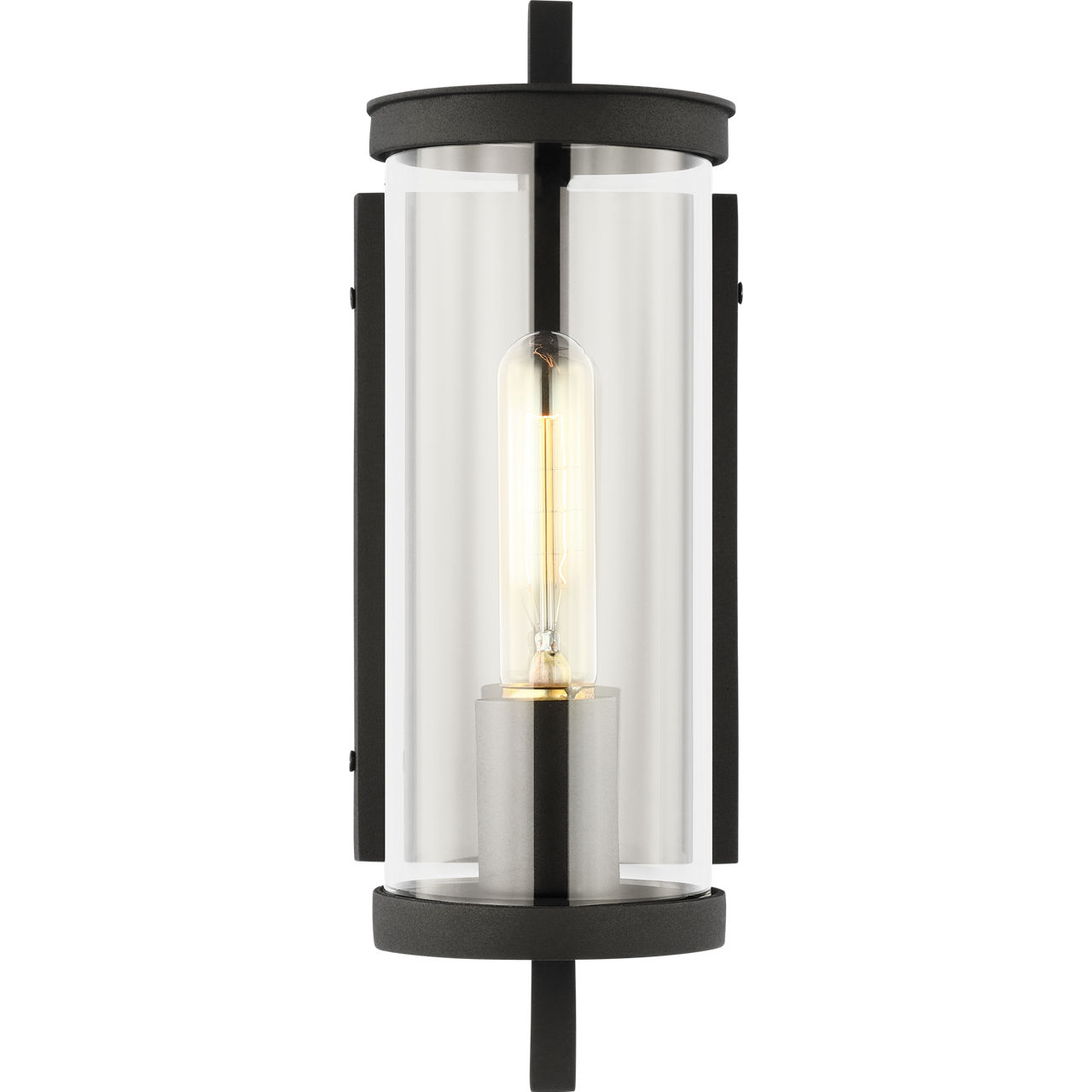 C&M by Chapman & Myers Eastham 1 Light 12.5 inch Textured Black Outdoor Wall Lantern