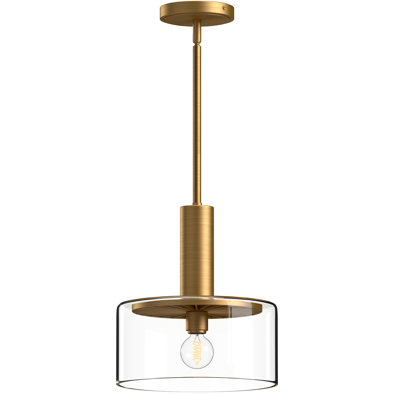 Alora Mood Royale 1 Light 10 inch Aged Gold Pendant Ceiling Light