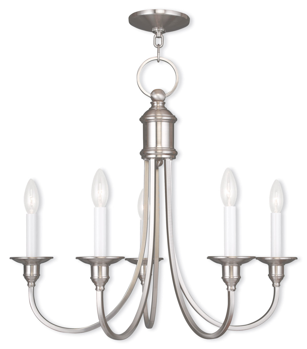 Cranford 5 Light 24 inch Brushed Nickel Chandelier Ceiling Light