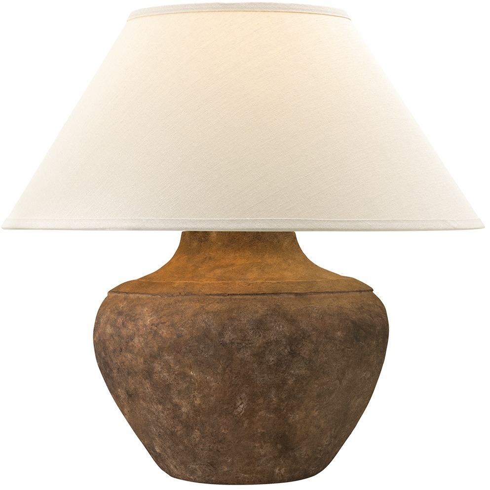 Calabria 20 inch 3 watt Rustco and Aged Brass Rechargeable Table Lamp Portable Light