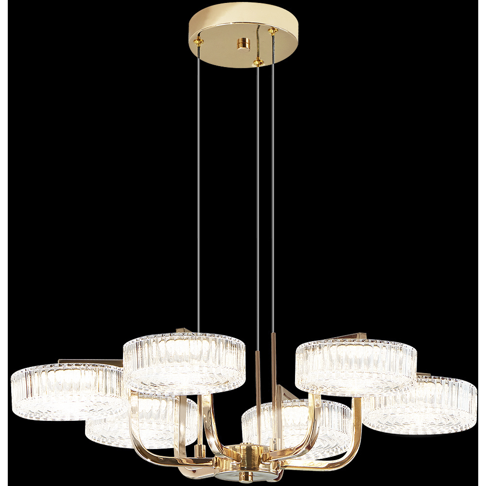 Acrylic LED Gold Dining Room Chandelier Ceiling Light
