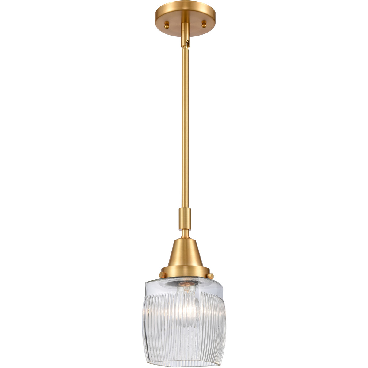 Franklin Restoration Colton LED 6 inch Satin Gold Mini Pendant Ceiling Light