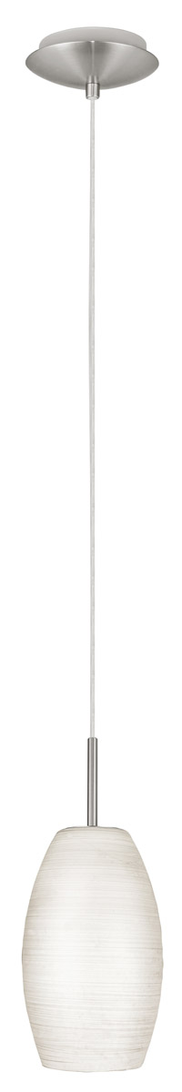 Batista 1 1 Light 4.75 inch Matte Nickel Mini Pendant Ceiling Light