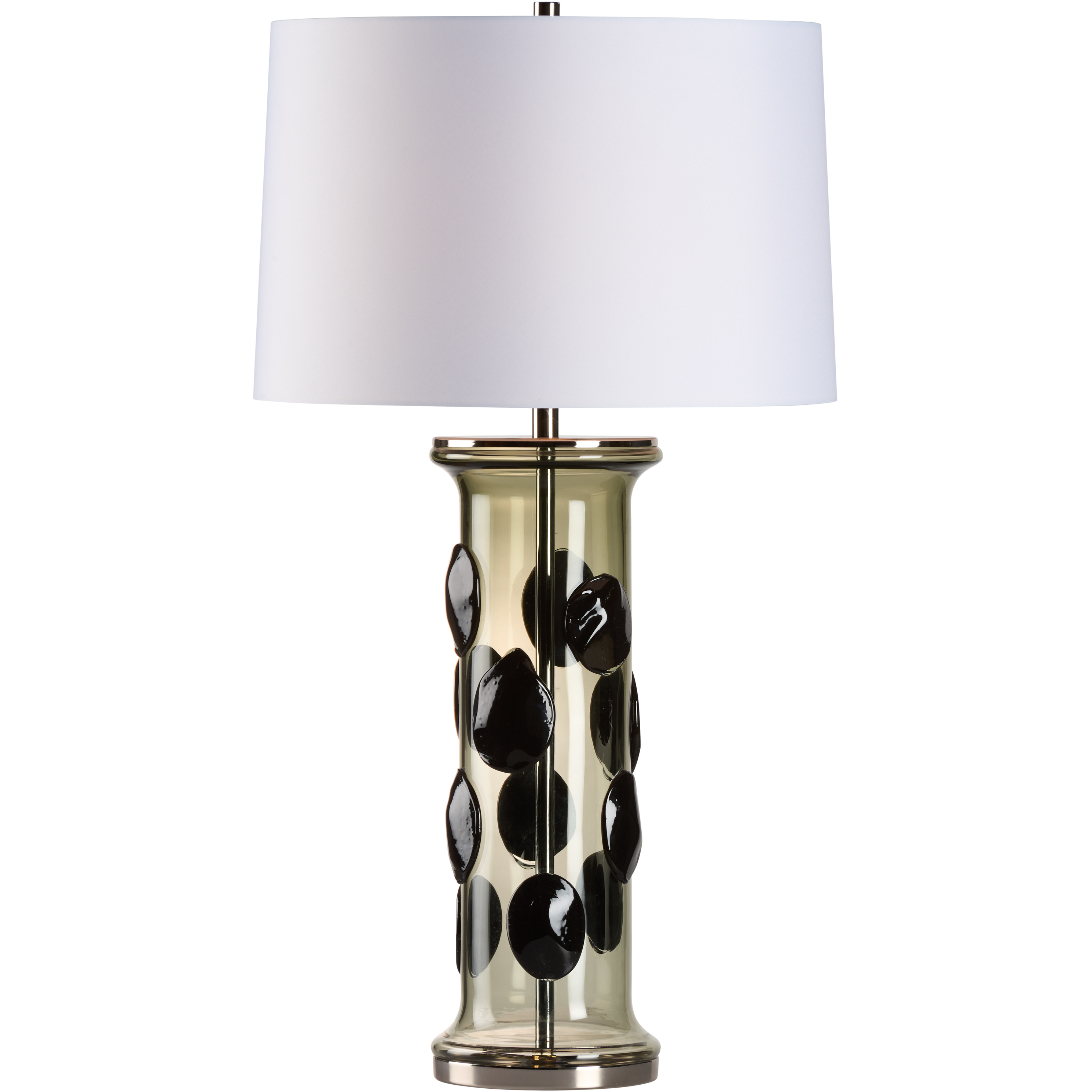 Dante 23 inch 100.00 watt Brown and Silver Table Lamp Portable Light