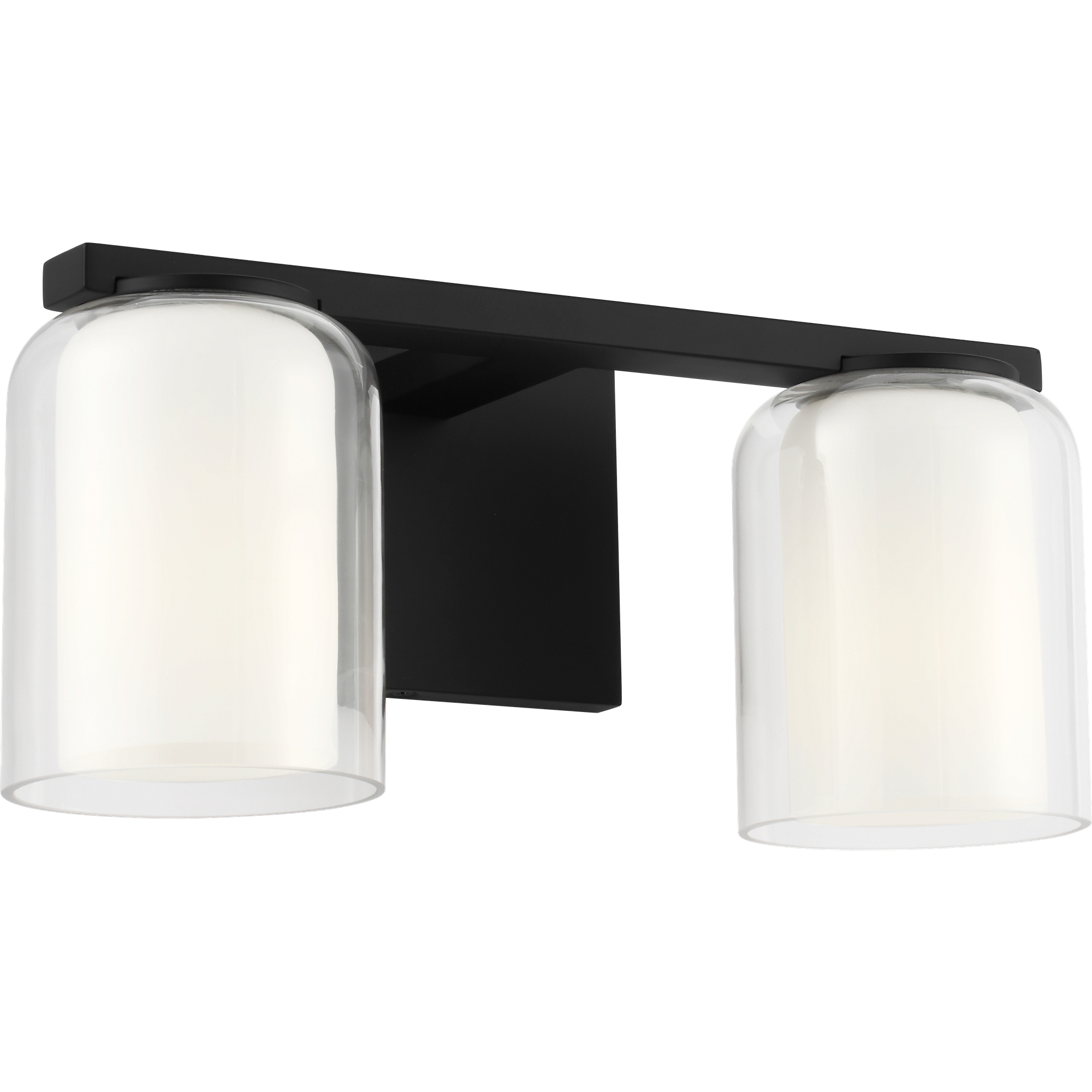 Drew & Jonathan Holden 2 Light 14.13 inch Midnight Black Bath Vanity Wall Light in Standard