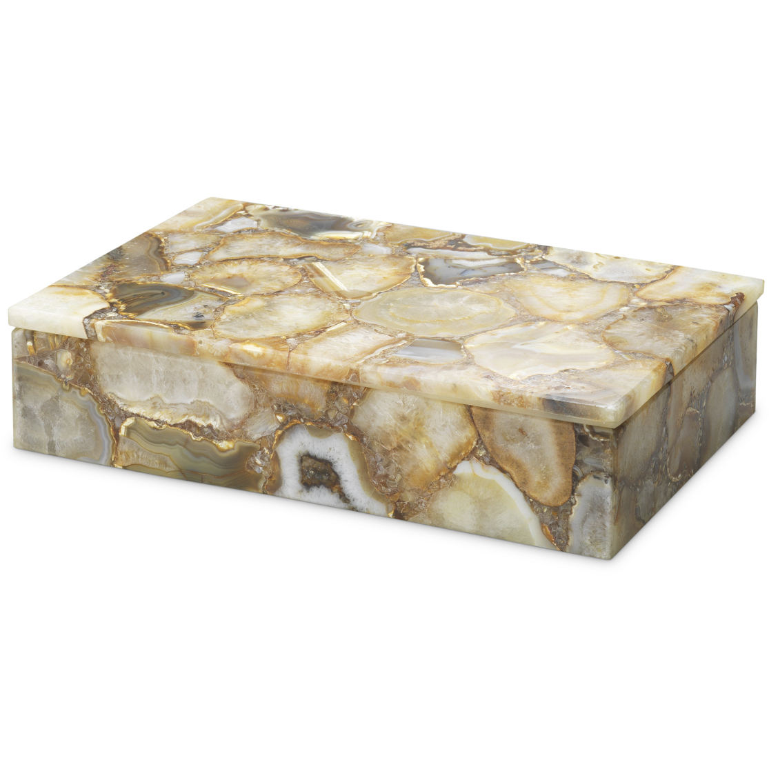 Chatterton 11.02 X 7.09 inch Agate Stone Box