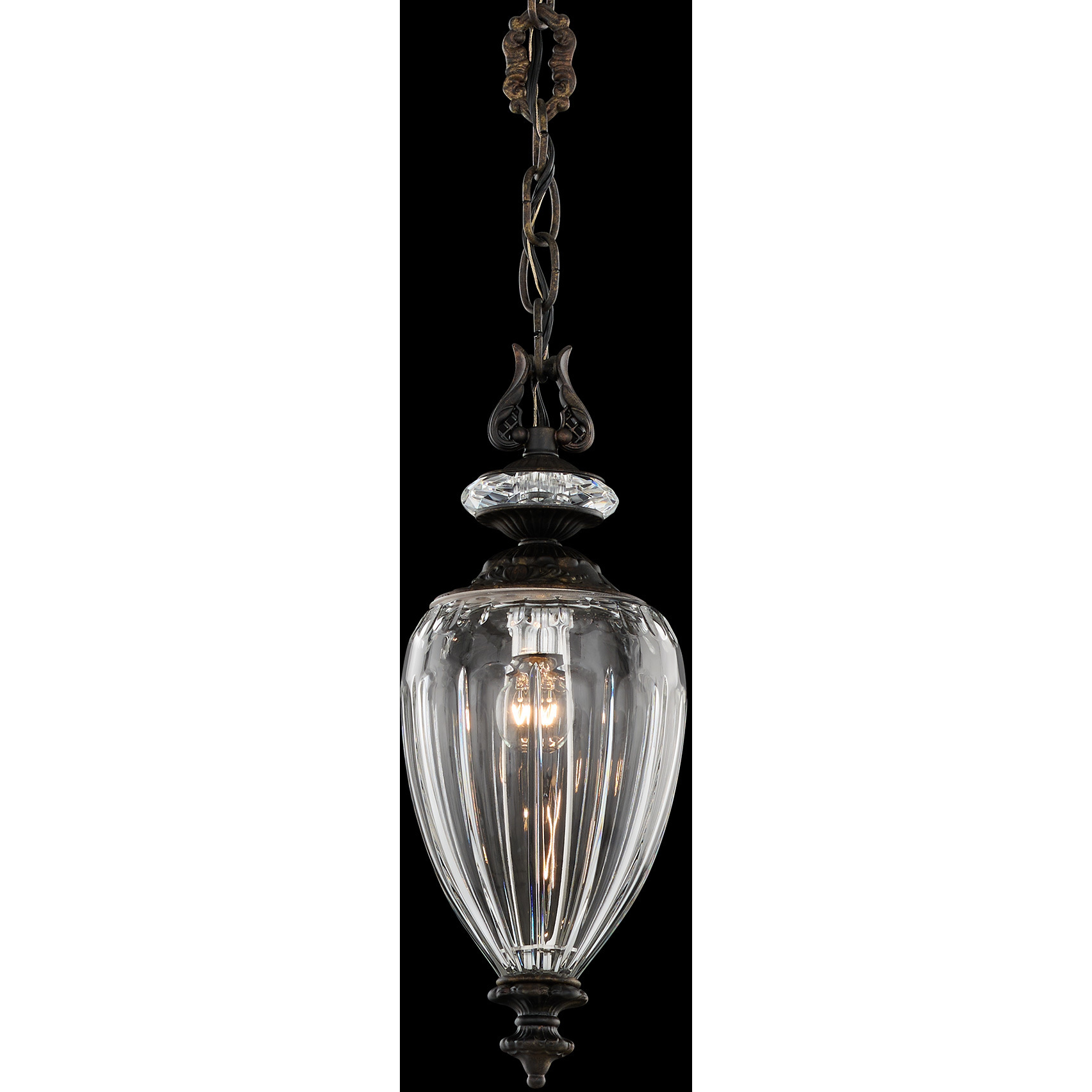 Signature Dyana 1 Light 5 inch Heirloom Gold Mini Pendant Ceiling Light, Small Urn