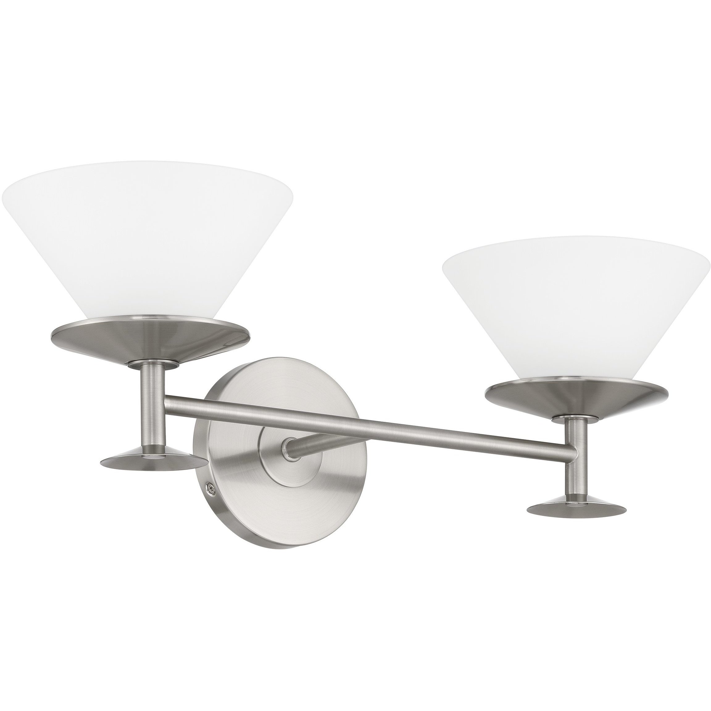 Tremolo 2 Light 20 inch Brushed Nickel and Polished Nickel Vanity Light Wall Light