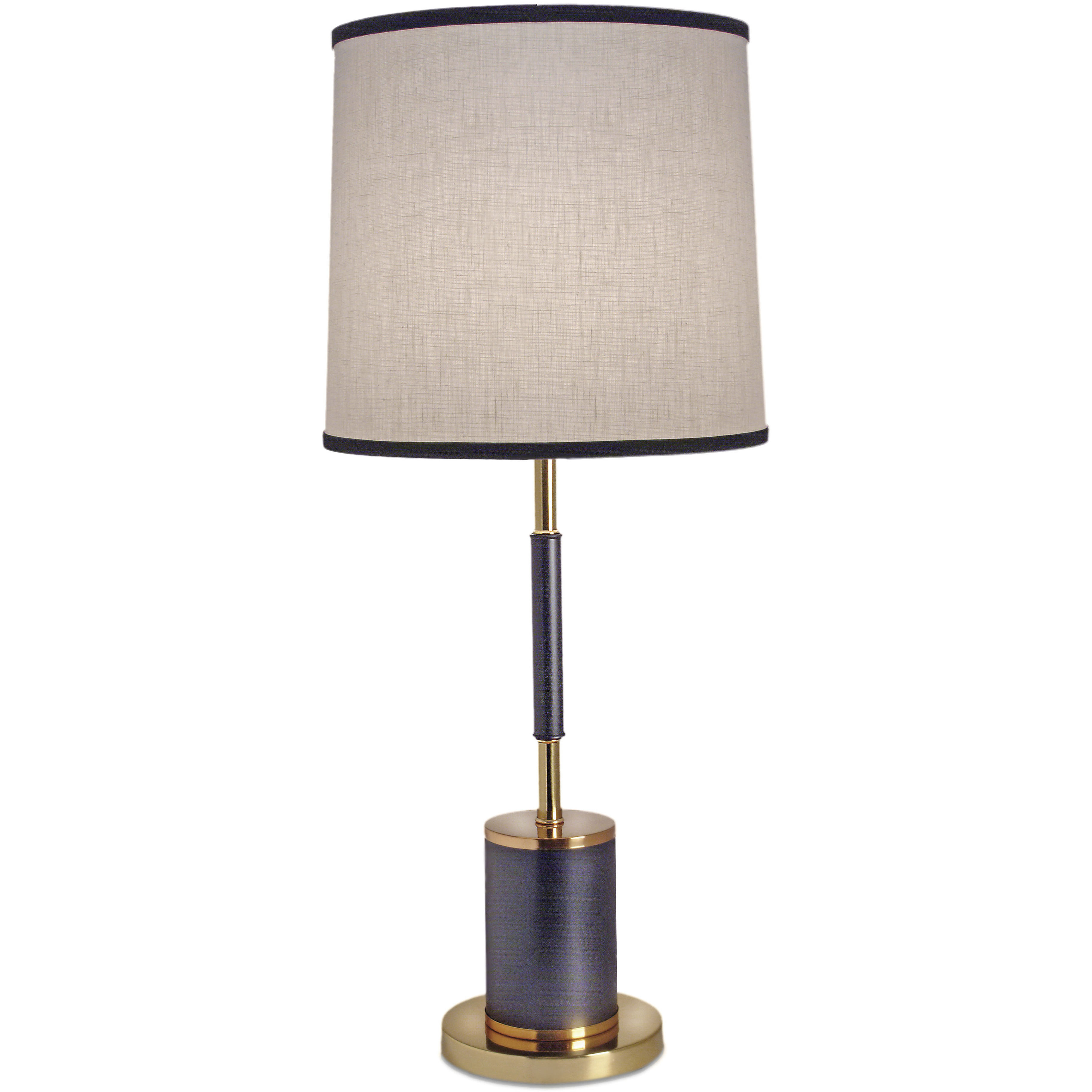 Ellie 30 inch 100 watt Matte Black and Polished Gold Table Lamp Portable Light