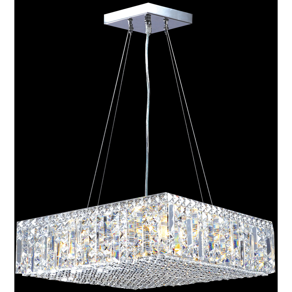 Contemporary 12 Light 20 inch Silver Chandelier Ceiling Light